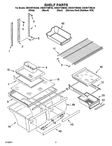 03 - Shelf Parts parts for Whirlpool Refrigerator GR2SHTXML00 from AppliancePartsPros.com