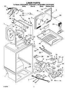 02 - Liner Parts parts for Whirlpool Refrigerator GR2SHKXMT00 from AppliancePartsPros.com