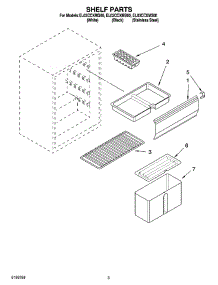 03 - Shelf Parts parts for Whirlpool Refrigerator EL03CCXMS00 from AppliancePartsPros.com