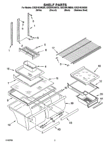 03 - Shelf Parts parts for Whirlpool Refrigerator GR2SHKXMB00 from AppliancePartsPros.com