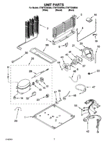 04 - Unit Parts parts for Whirlpool Refrigerator ET8FTEXMB00 from AppliancePartsPros.com