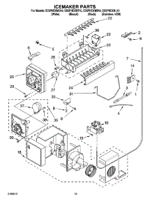 12 - Icemaker Parts, Parts Not Illustrated parts for Whirlpool Refrigerator ED5PHEXMT10 from AppliancePartsPros.com