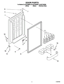 04 - Door Parts parts for Whirlpool Refrigerator EL03CCXMQ00 from AppliancePartsPros.com