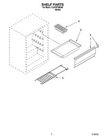 03 - Shelf Parts parts for Whirlpool Refrigerator EL02PPXMQ00 from AppliancePartsPros.com