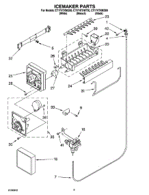 05 - Icemaker Parts parts for Whirlpool Refrigerator ET1FHTXMB00 from AppliancePartsPros.com