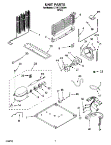 04 - Unit Parts parts for Whirlpool Refrigerator ET1MTEXMQ00 from AppliancePartsPros.com