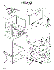 03 - Liner Parts parts for Whirlpool Refrigerator 8ET8FTKXKT03 from AppliancePartsPros.com