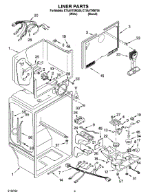 02 - Liner Parts parts for Whirlpool Refrigerator ET2AHTXMQ00 from AppliancePartsPros.com