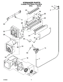 06 - Icemaker Parts parts for Whirlpool Refrigerator ET2AHTXMQ00 from AppliancePartsPros.com
