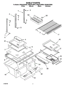 03 - Shelf Parts parts for Whirlpool Refrigerator GR9SHKXMS00 from AppliancePartsPros.com