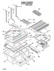 03 - Shelf Parts parts for Whirlpool Refrigerator 6ER9GTKXKS02 from AppliancePartsPros.com