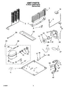 05 - Unit Parts parts for Whirlpool Refrigerator 6ER9GTKXKS02 from AppliancePartsPros.com