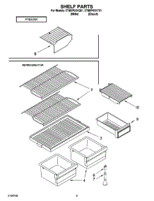05 - Shelf Parts, Optional Parts parts for Whirlpool Refrigerator ET8BPKXKT01 from AppliancePartsPros.com
