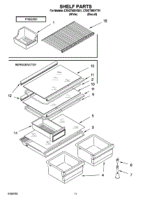 06 - Shelf Parts, Optional Parts parts for Whirlpool Refrigerator ET8GTMXKT01 from AppliancePartsPros.com