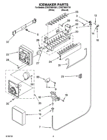 05 - Icemaker Parts parts for Whirlpool Refrigerator ET8GTMXKQ01 from AppliancePartsPros.com