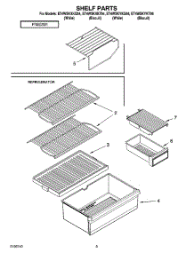 05 - Shelf Parts, Optional Parts parts for Whirlpool Refrigerator ET4WSKXKQ04 from AppliancePartsPros.com