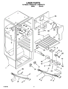 03 - Liner Parts parts for Whirlpool Refrigerator ET8BPKXKQ01 from AppliancePartsPros.com