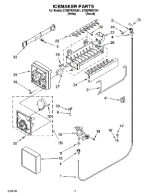 06 - Icemaker Parts, Optional Parts parts for Whirlpool Refrigerator ET8BPMXKT01 from AppliancePartsPros.com