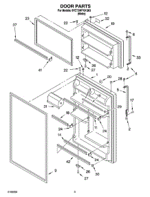 02 - Door Parts parts for Whirlpool Refrigerator 8VET2WPKKQ03 from AppliancePartsPros.com