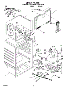 03 - Liner Parts parts for Whirlpool Refrigerator ET1FTEXMT00 from AppliancePartsPros.com