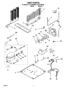 04 - Unit Parts parts for Whirlpool Refrigerator ET1FTEXMT00 from AppliancePartsPros.com