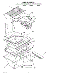 05 - Shelf Parts, Optional Parts parts for Whirlpool Refrigerator ET8MHKXMQ00 from AppliancePartsPros.com
