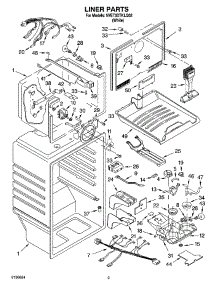 02 - Liner Parts parts for Whirlpool Refrigerator 5VET3DTKLQ02 from AppliancePartsPros.com