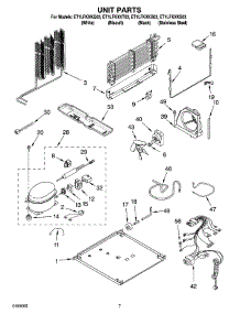 04 - Unit Parts parts for Whirlpool Refrigerator ET1LFKXKQ03 from AppliancePartsPros.com