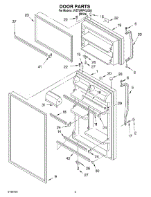 02 - Door Parts parts for Whirlpool Refrigerator 5VET2WPKLQ02 from AppliancePartsPros.com