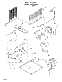 04 - Unit Parts parts for Whirlpool Refrigerator 5VET2WPKLQ02 from AppliancePartsPros.com