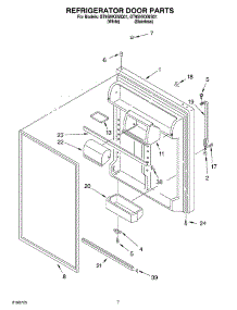 04 - Refrigerator Door Parts parts for Whirlpool Refrigerator GT9SHKXMS01 from AppliancePartsPros.com
