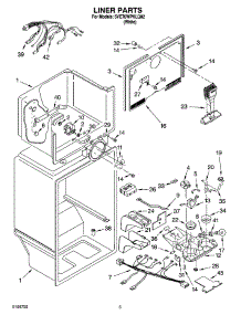 03 - Liner Parts parts for Whirlpool Refrigerator 5VET0WPKLQ02 from AppliancePartsPros.com
