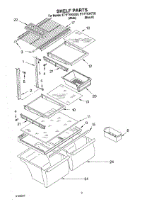 05 - Shelf Parts, Optional Parts parts for Whirlpool Refrigerator ET1FTKXKT03 from AppliancePartsPros.com