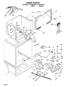 03 - Liner Parts parts for Whirlpool Refrigerator ET1RHMXKQ03 from AppliancePartsPros.com
