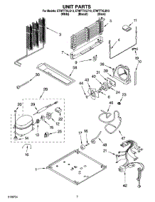 04 - Unit Parts parts for Whirlpool Refrigerator ET9FTTXLT13 from AppliancePartsPros.com