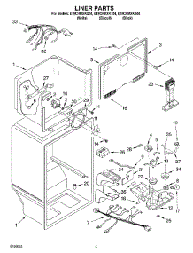 03 - Liner Parts parts for Whirlpool Refrigerator ET8CHMXKQ04 from AppliancePartsPros.com