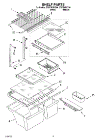 05 - Shelf Parts, Optional Parts (Not Included) parts for Whirlpool Refrigerator ET9FTKXKQ04 from AppliancePartsPros.com