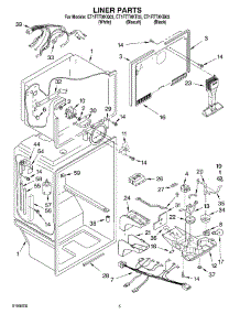 03 - Liner Parts parts for Whirlpool Refrigerator ET1FTTXKB03 from AppliancePartsPros.com