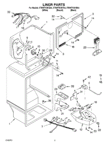 03 - Liner Parts parts for Whirlpool Refrigerator ET8WTKXKB04 from AppliancePartsPros.com