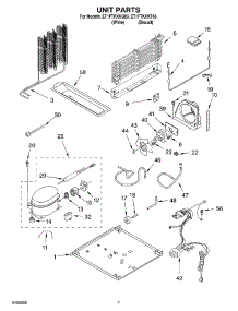 04 - Unit Parts parts for Whirlpool Refrigerator ET1FTKXKQ03 from AppliancePartsPros.com