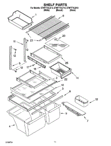 06 - Shelf Parts parts for Whirlpool Refrigerator ET9FTTXLQ13 from AppliancePartsPros.com