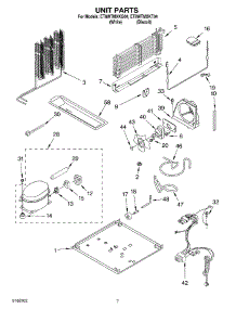 04 - Unit Parts parts for Whirlpool Refrigerator ET8WTMXKT04 from AppliancePartsPros.com
