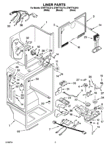 03 - Liner Parts parts for Whirlpool Refrigerator ET9FTTXLB13 from AppliancePartsPros.com