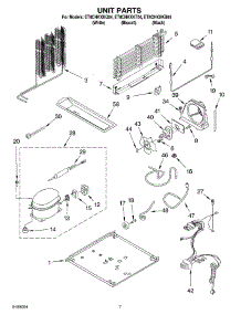 04 - Unit Parts parts for Whirlpool Refrigerator ET8CHKXKB04 from AppliancePartsPros.com