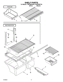 06 - Shelf Parts, Optional Parts parts for Whirlpool Refrigerator ET8WTMXKQ04 from AppliancePartsPros.com
