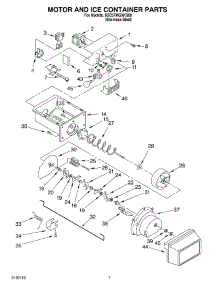 05 - Motor And Ice Container Parts parts for Whirlpool Refrigerator 6GC5THGXKS00 from AppliancePartsPros.com