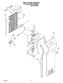 10 - Air Flow Parts parts for Whirlpool Refrigerator 6GC5THGXKS00 from AppliancePartsPros.com