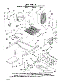 11 - Unit Parts parts for Whirlpool Refrigerator GD5SHAXLB02 from AppliancePartsPros.com