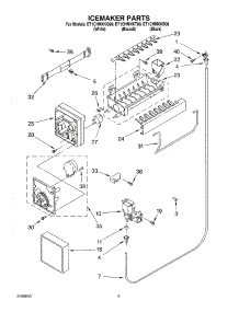05 - Icemaker Parts parts for Whirlpool Refrigerator ET1CHMXKB08 from AppliancePartsPros.com