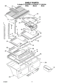 05 - Shelf Parts, Optional Parts parts for Whirlpool Refrigerator ET1CHKXKQ04 from AppliancePartsPros.com